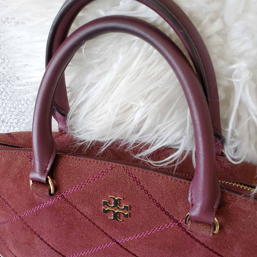 🔥Tory Burch Frida stitched suede satchel - Picture 4 of 11
